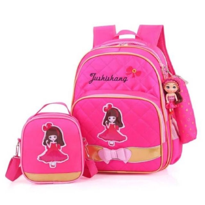 (COD)Tas Ransel BIDADARI_Ratu/ Fashion Anak Sekolah 4 Warna