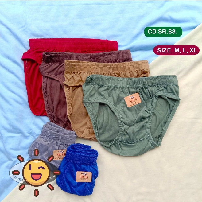 CD Pria Edgina | Celana Dalam Laki Laki Dewasa Remaja Anak | Open Underwear Sempak Ecer Satuan