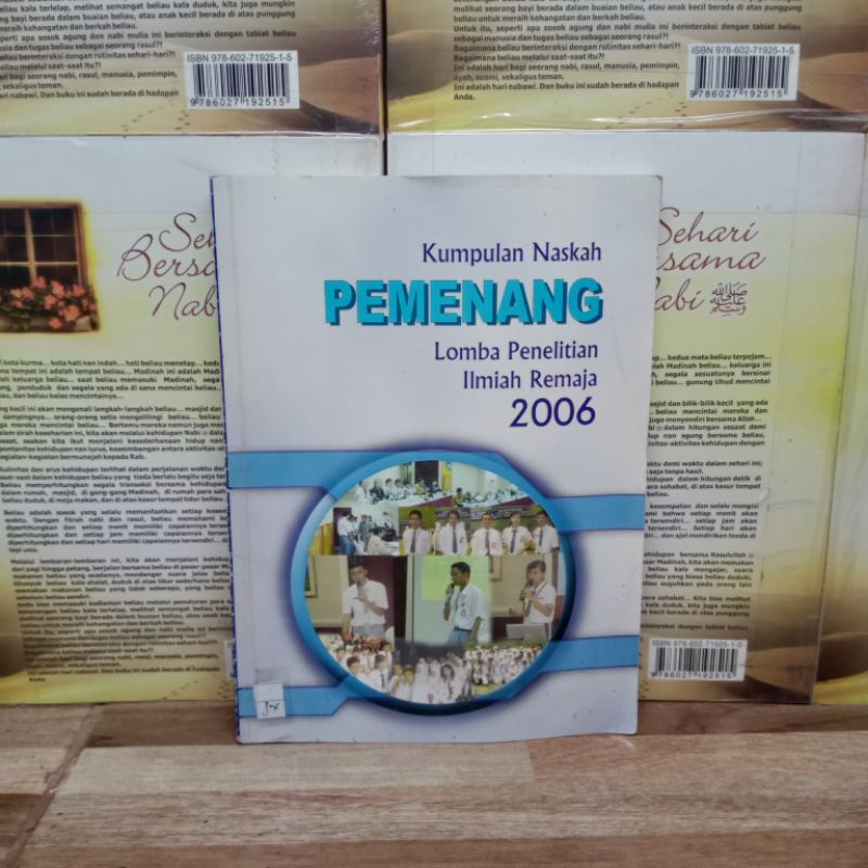 

BUKU ORIGINAL - KUMPULAN NASKAH PEMENANG LOMBA PENELITIAN ILMIAH REMAJA 2006
