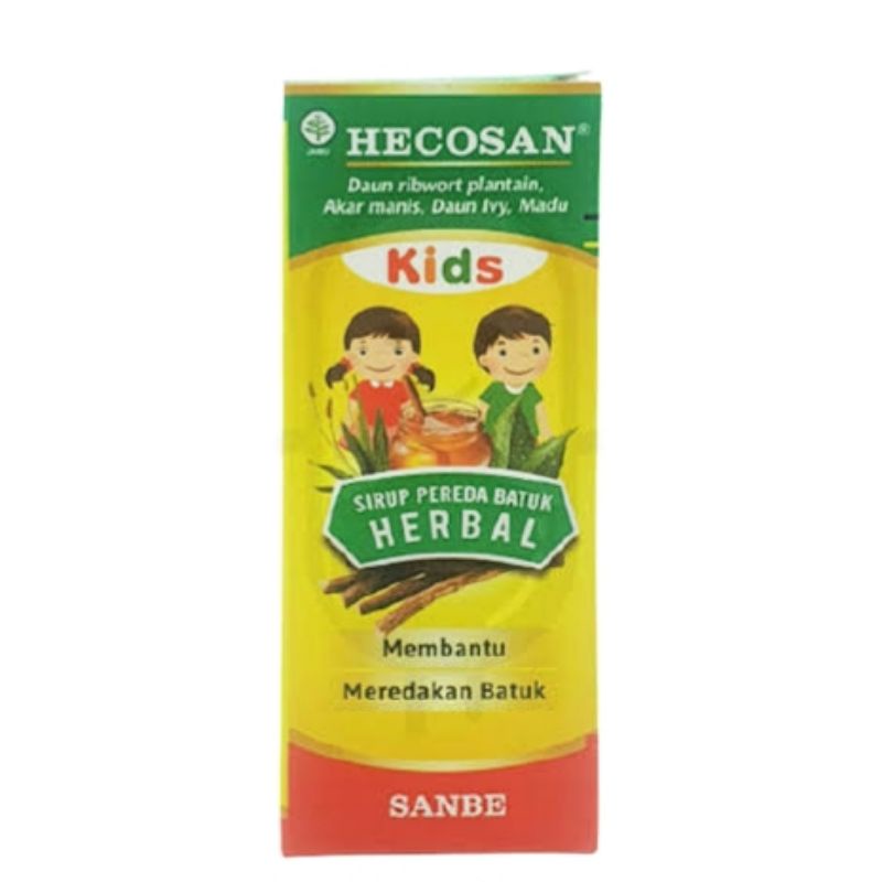 hecosan kids obat batuk herbal anak sanbe syrup syr sirup 60ml 60 ml / botol