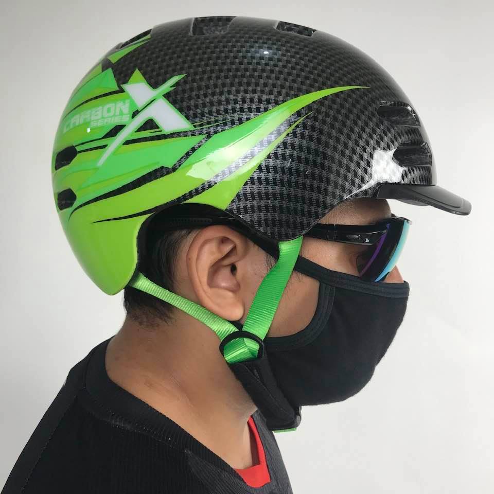 Helm Sepeda Singletrek1 CityBike Teringan no.1 di Dunia HBR CRBN GREEN