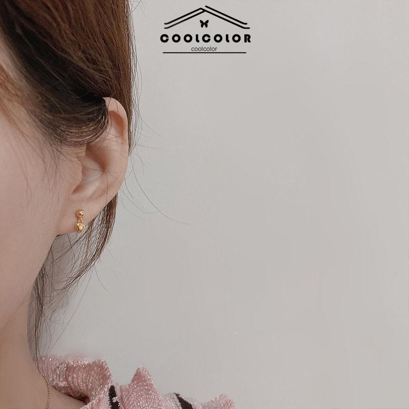 COD❤️1 pasang Anting Hati Kecil Wanita Aksesoris Fashion Mewah Korea Earrings panjang Dewasa Gaya Korea  Wanita Fashion Murah