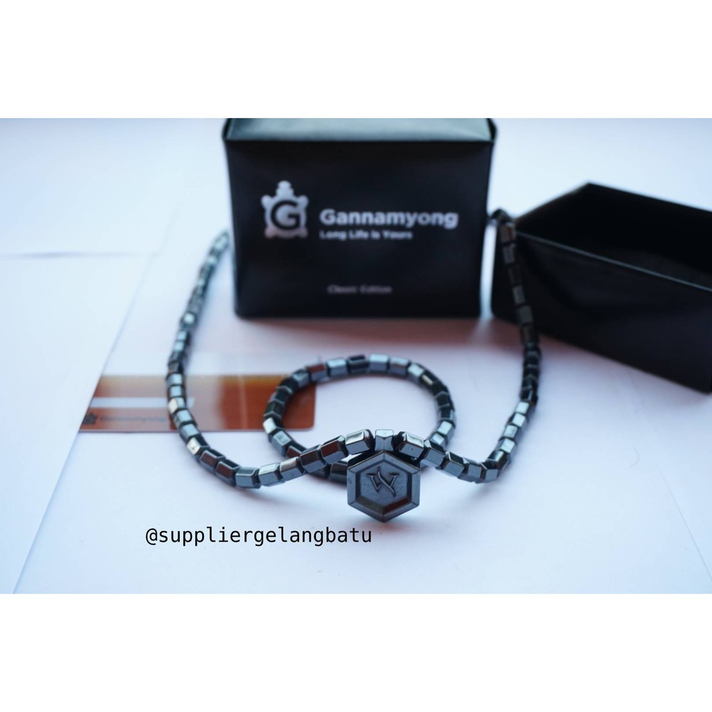 PROMO Kalung IWS LSW biomagnetik media alat terapi free gelang tangan