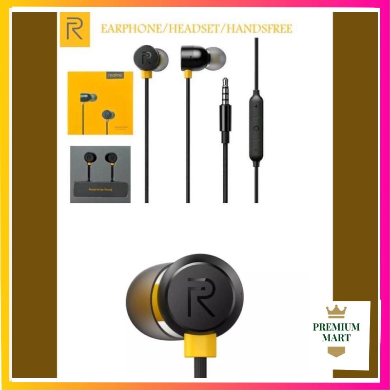 Headset Realme MA1O BudsHitam Original / In-ear Earphone realme [PM]