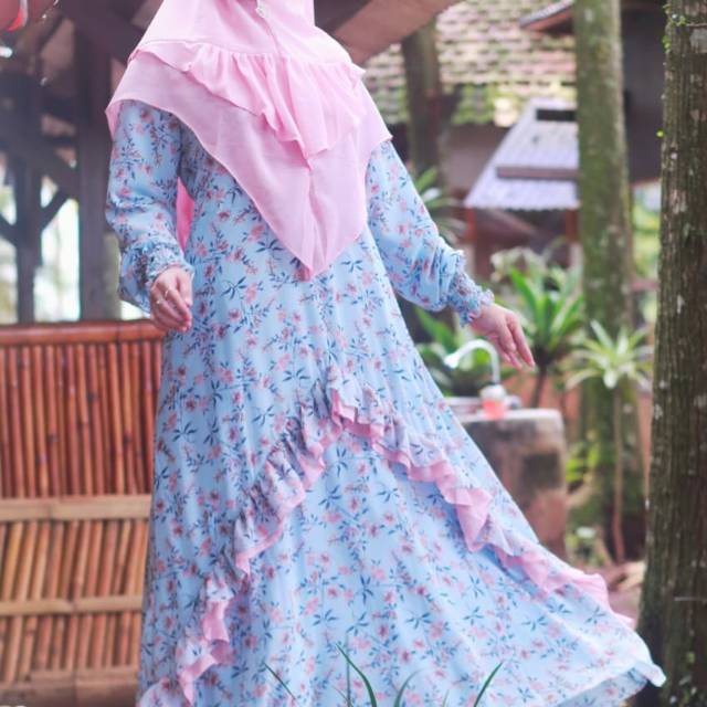 Gamis syar'i pesta ceruty babydoll