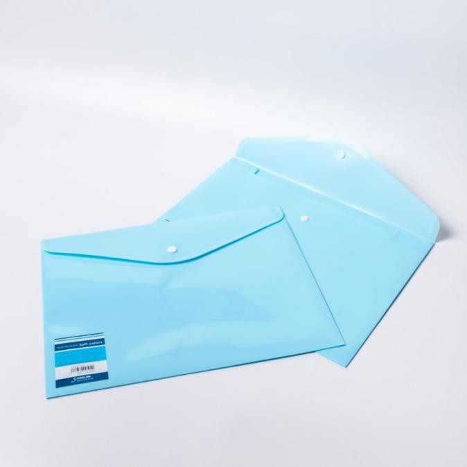 

Map Kancing Plastik Envelope Holder A5 Soft Color King Jim 734SCGA-E - Light Blue