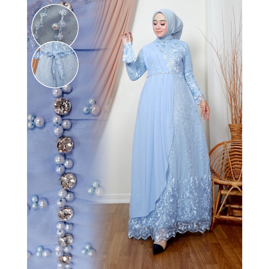 By GoldenStore - GAMIS MAUDY GAMIS MODERN GAMIS PESTA DRESS MEWAH GAMIS LEBARAN GAMIS KONDANGAN BAJU SERAGAM BAJU WISUDA GAMIS TULLE GAMIS MEWAH OUT FIT WANITA FASHION MUSLIM