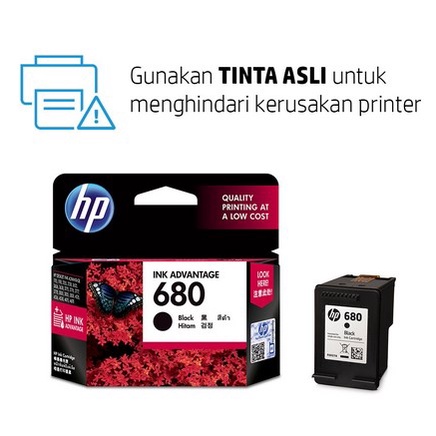 ITSTORE Cartridge Tinta HP 680 Color Black HP 680 2135 3635 3835 Original