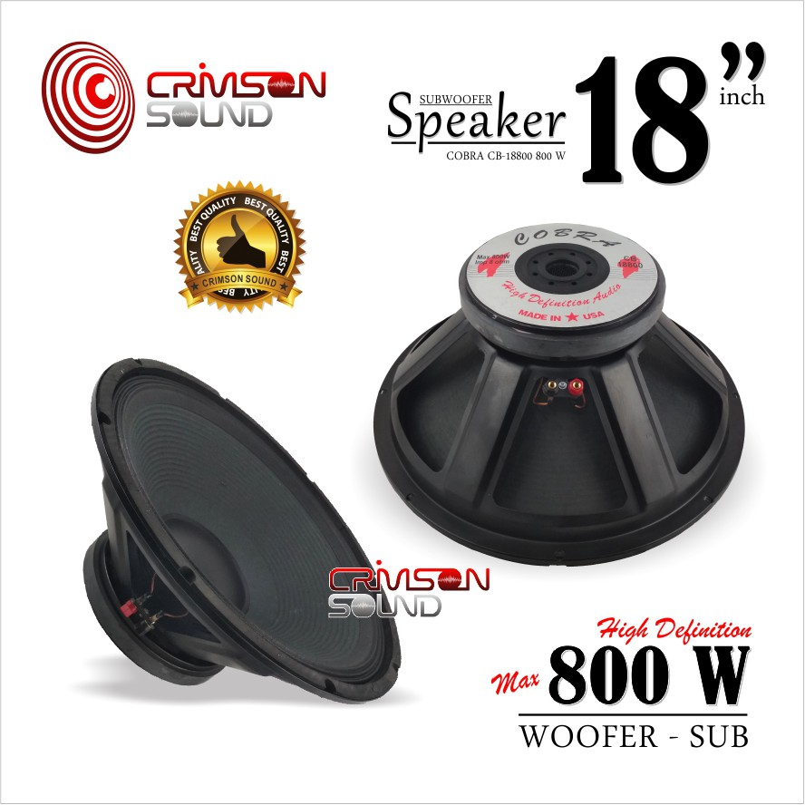 speaker curve 18 inch