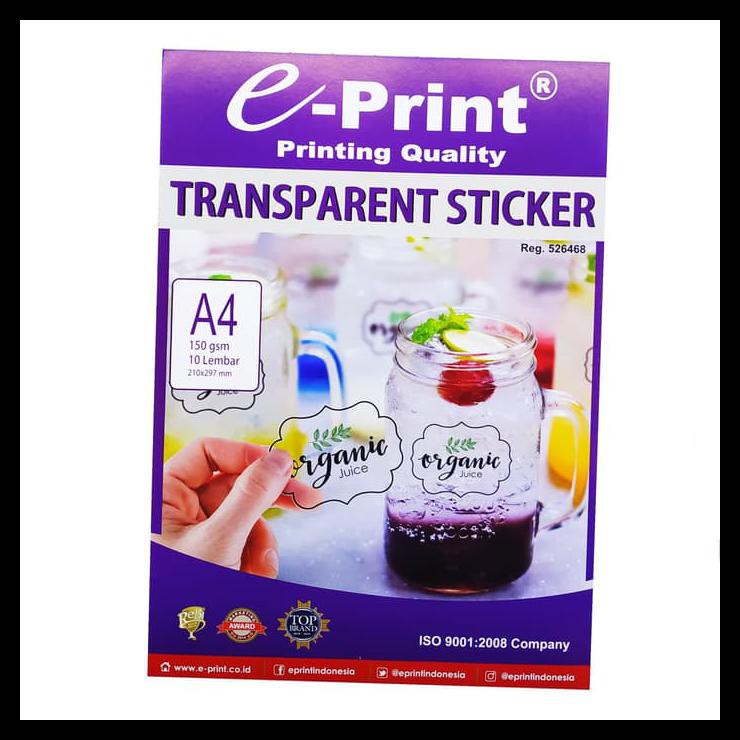 

Transparant Sticker Eprint