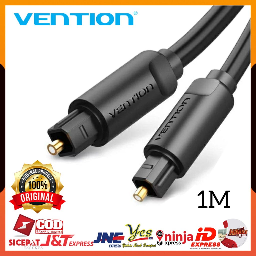 (COD) VENTION BAE KABEL TOSLINK AUDIO DIGITAL OPTIC SPEDIF OPTICAL / FIBER OPTIK KE SPEAKER AKTIF 1M