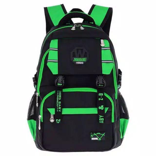 Tasmurah30_ Backpack Aprilia Tas Sekolah Dan Remaja Fashion Korea-Ijo