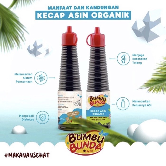 

Bumbu Bunda Elia - Kecap Asin Non MSG