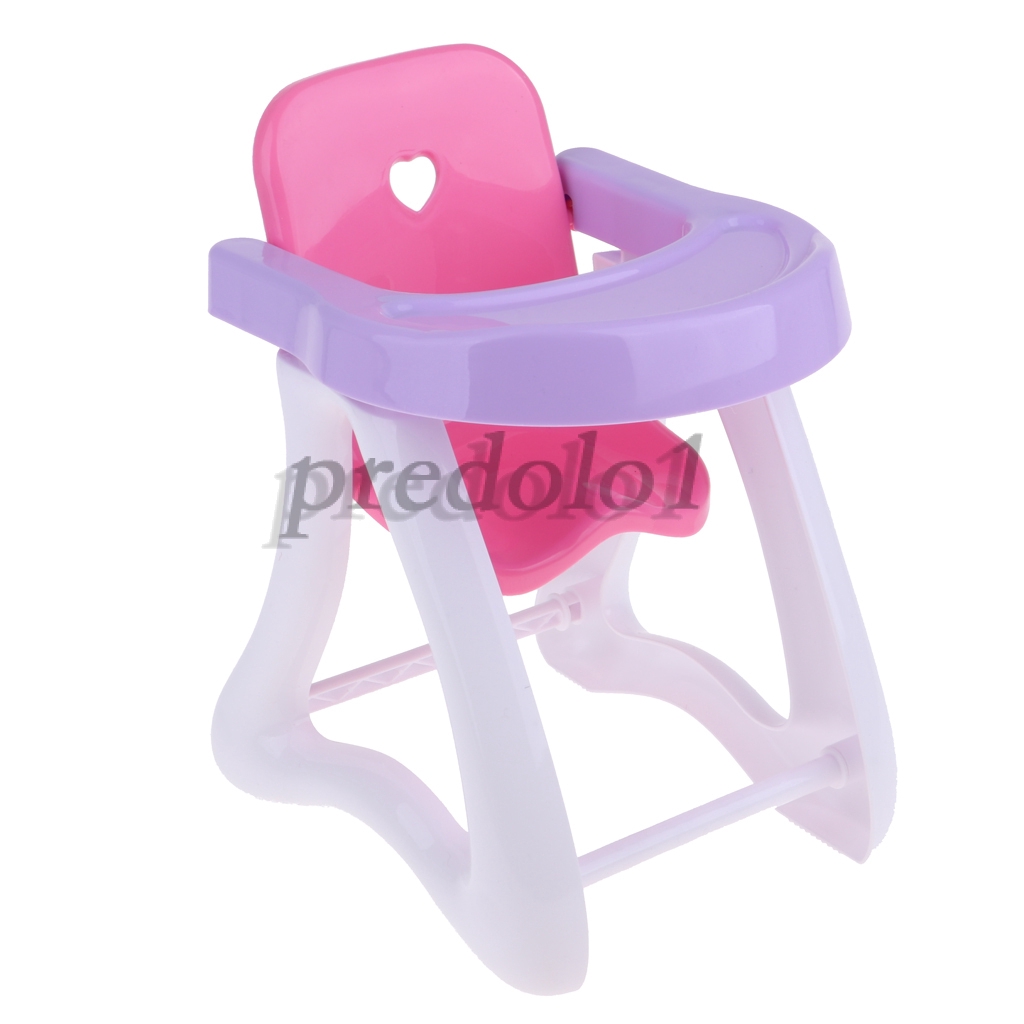 Nursery Room Furniture Decor ABS Dining High Chair Kids Pretend Play Toy