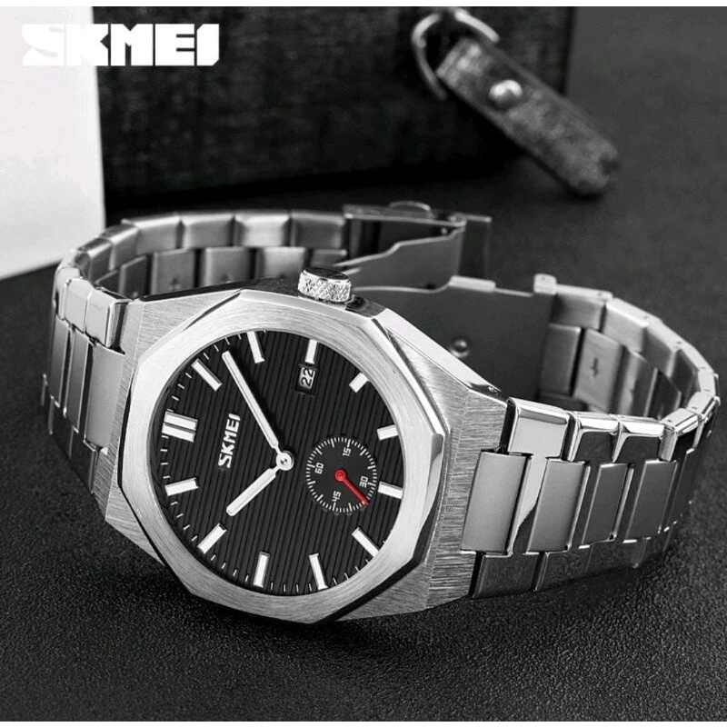 Jam Tangan SKMEI 9262 Jam Tangan Pria Analog Chronograph Tali Stainless Steel