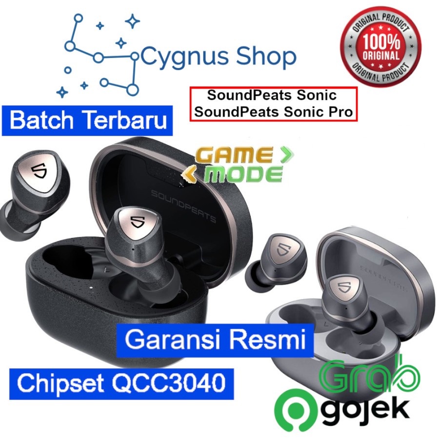 SoundPEATS Sonic Pro  TWS Headset Wireless Earphone Gaming Mode