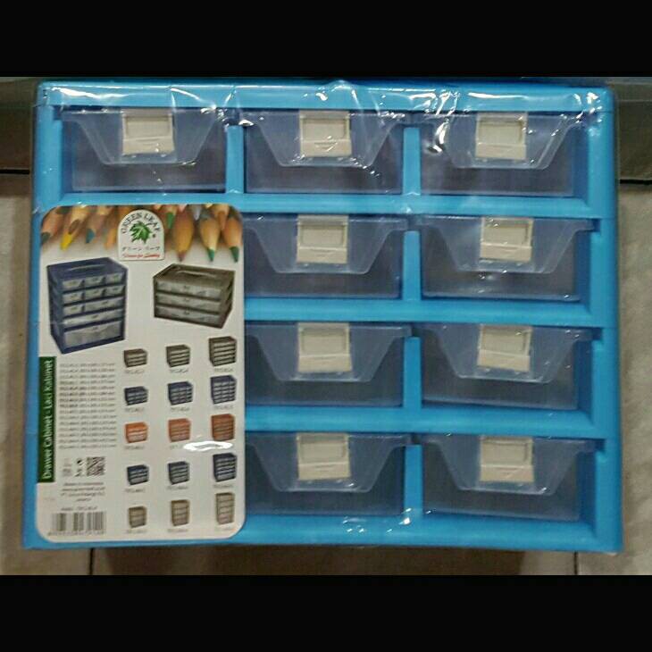 LACI MINI CONTAINER 12 SEKAT SUSUN 4 GREEN LEAF 7912 AE4 / BOX CONTAINER KOTAK OBAT P3K SERBAGUNA