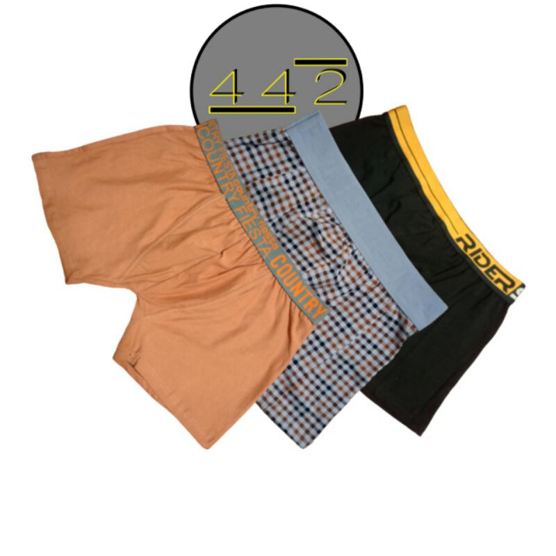 3Pcs Celana dalam Boxer pria