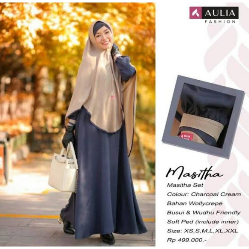 PROMO GAMIS DEWASA AULIA MASHITA CHARCOAL