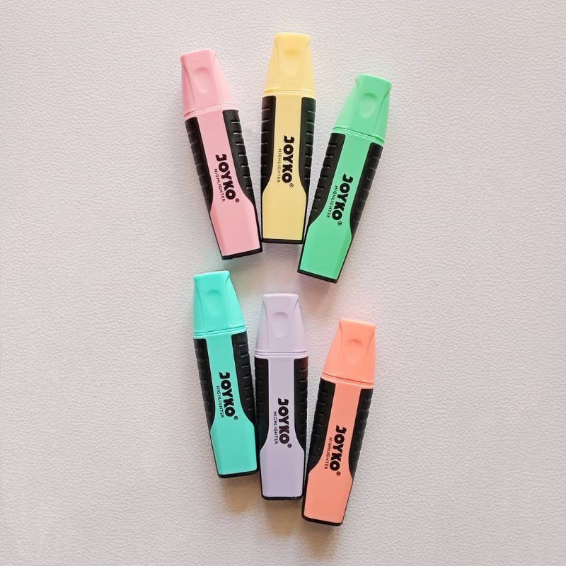 

Highlighter Joyko Pastel | penanda catatan berwarna 6 colour