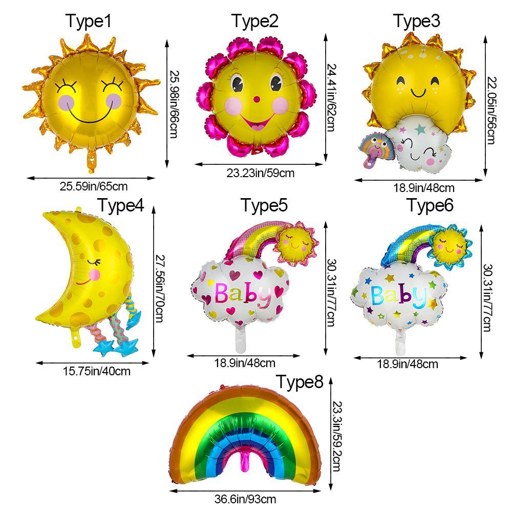 Suyo Balon Bentuk Bunga Matahari / Bulan / Kartun Untuk Dekorasi Ulang Tahun / Baby Shower