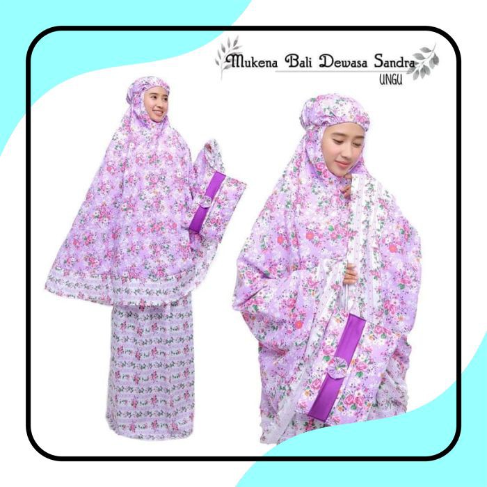 TERLARIS RAMADHAN / MUKENA BALI SANDRA UNGU (DEWASA) / Traveling / JUMBO
