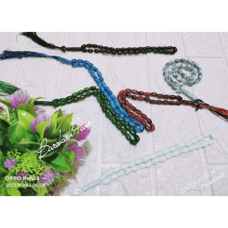 Termurah Tasbih Mutiara 33 Tasbih Dzikir 33 GIOK OVAL