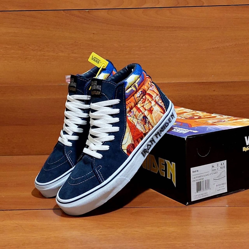 Sepatu Vans SK8 Iron Maiden Power Slave Navy BNIB Tag China