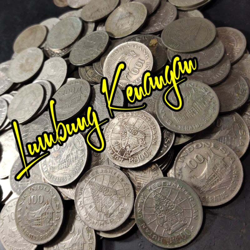 uang kuno koin 100 Rupiah Tipis 1978
