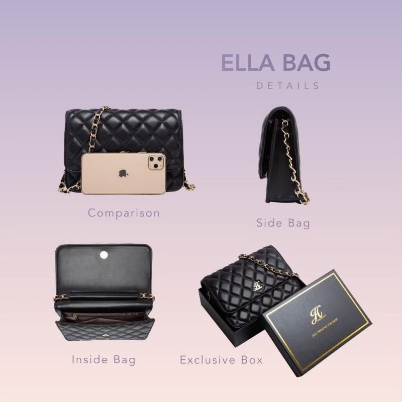 Jims honey Ella Bag tas wanita shoulder bag tas slempang hand bag tali rantai impor branded promo mu
