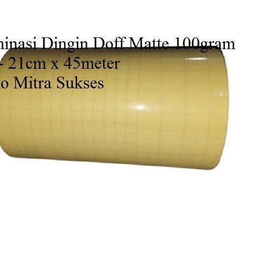 

Terbaru!⭐ Laminasi Dingi Doff A4 21cm x 45m x 100gram ,,