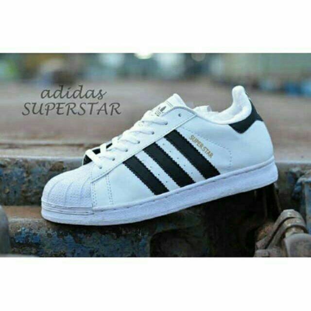 Sepatu Adidas Superstar Cewek Cowok Putih Hitam Sepatu Olahraga Sekolah Santai Keren Murah