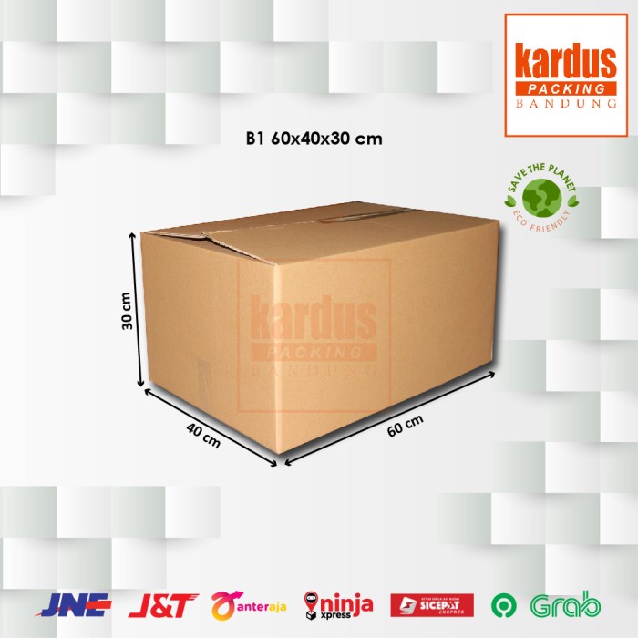 

Kardus Box Karton Dus Kotak Packing Jumbo Polos Uk 60x40x30