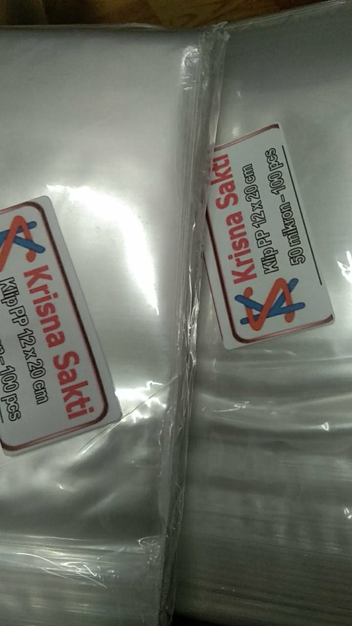 Klip Pp 12x20 50 Micron Plastik Zipper Kemasan Bening Jernih Transparan Polypropylene