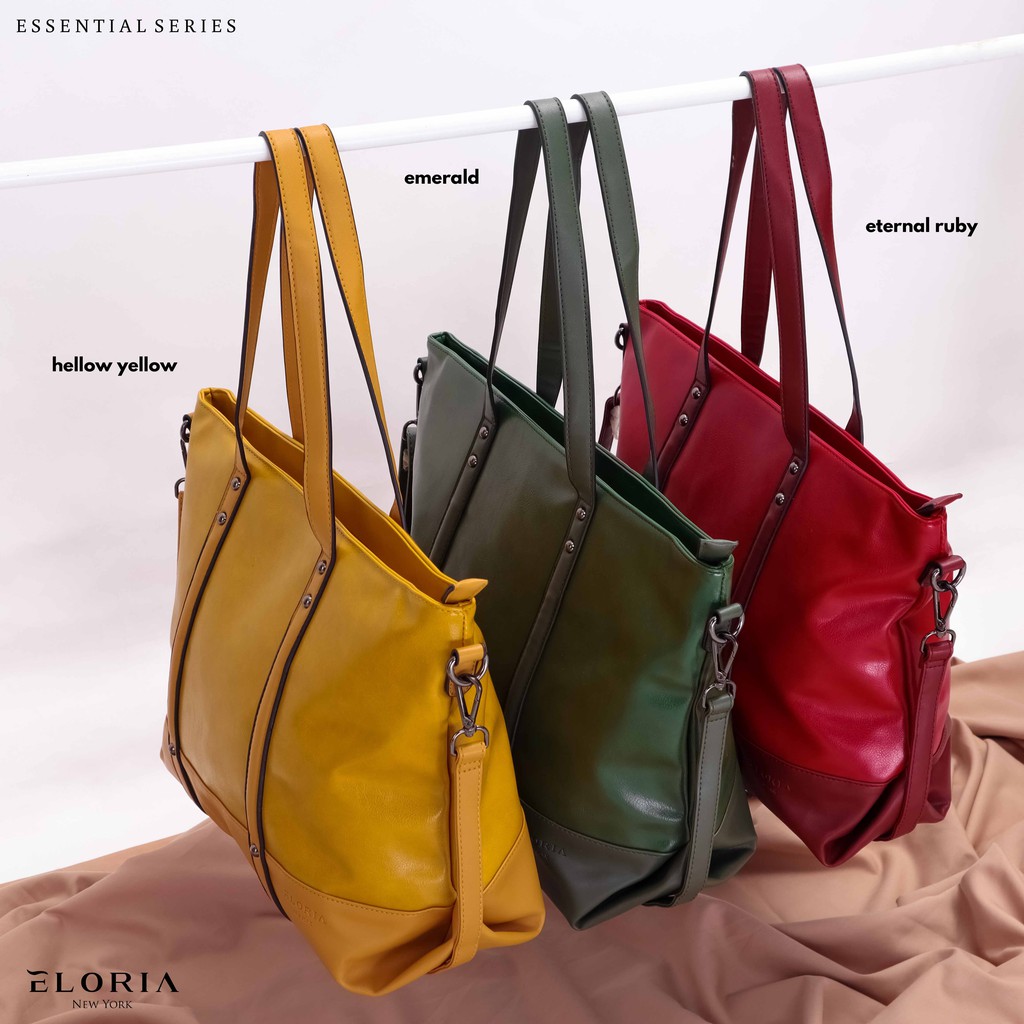 Eloria New York Tas Kerja Kulit Wanita Ukuran Besar Eloria Essential Series