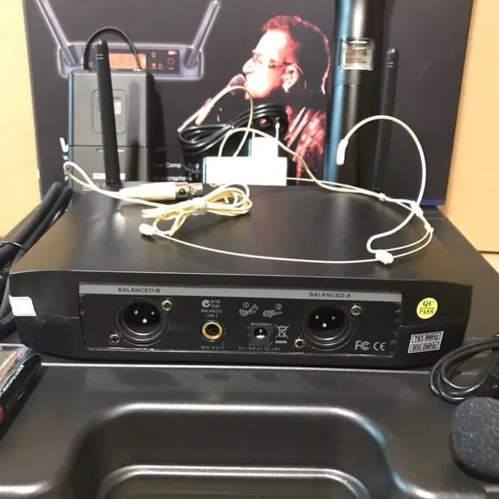 Mic Wireless Shure GLXD 24 Pegang Jepit Headset