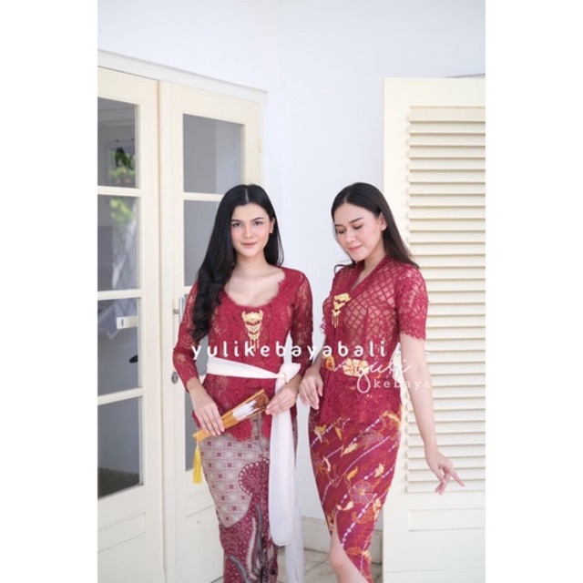 Kebaya Semi italy Special Maroon