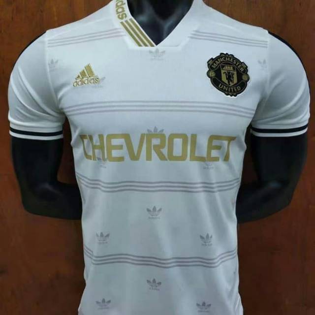 Jersey Bola MU Prematch White 2019 HQ go