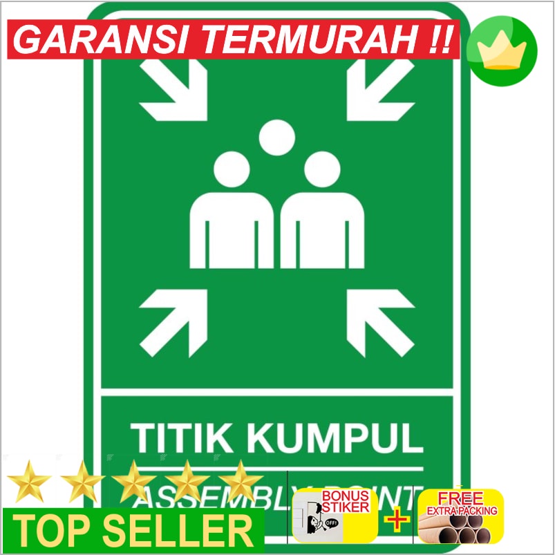 

Promo RAMBU TITIK KUMPUL / ASSEMBLY POINT - 35X50CM SIGNAGE Elegan