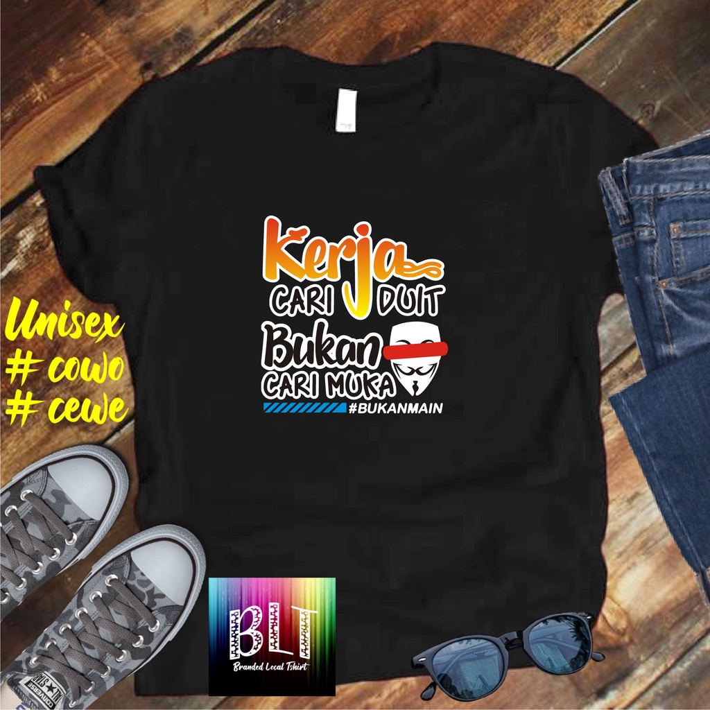 Cod/Promo Diskon Kaos DTF kERJA CARI DUITlolos  Kaos Terlaris Kualitas Terjamin/Kaos Murah/Kaos Cotton 30s/Kaos katun/Pakaian Pria pakaian Wanita/Kaos Distro Pria/Kaos Pakaian Pria Dan Pakaian Wanita/Kaos Kata2 Lucu/Kaos Viral/Kaos Promo/Best Seller