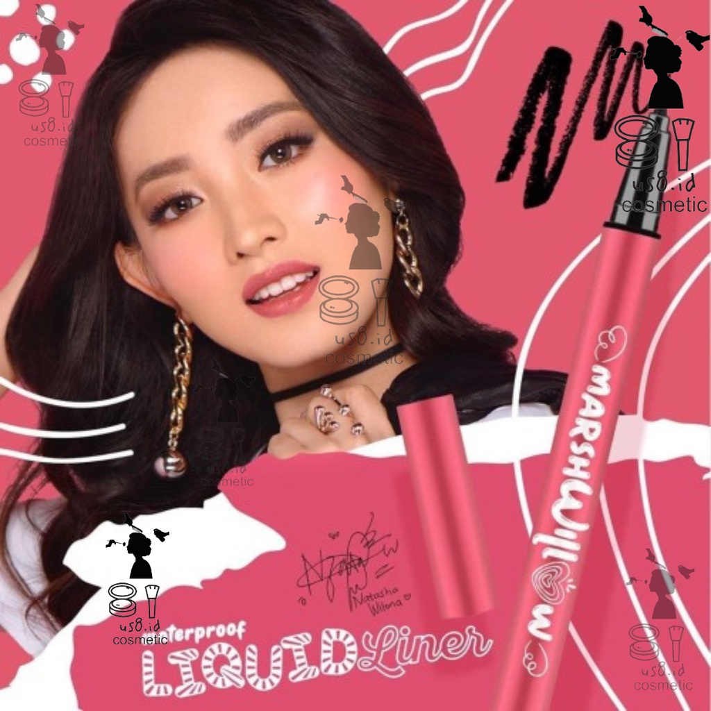 Marshwillow Liquid Liner Waterproof Black Forest Eyeliner by Natasha Wilona BPOM