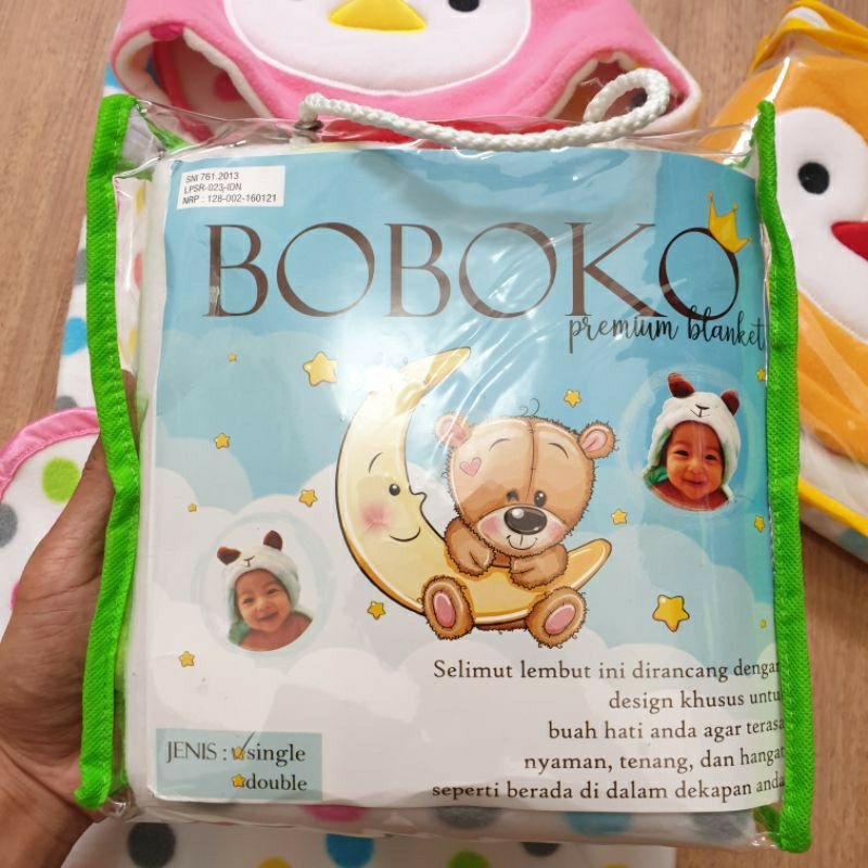 Viral  Selimut Topi Bayi Newborn Boboko 72X72 Cm Single Premium Blanket Tebal Baby Blanket