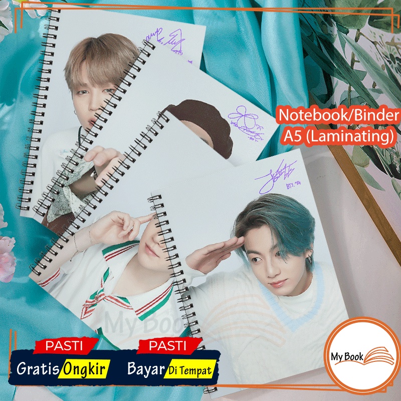 [Laminating] Notebook Binder Buku Tulis Catatan Bookpaper Journal Diary Sekolah Kuliah A5 Ring Spira