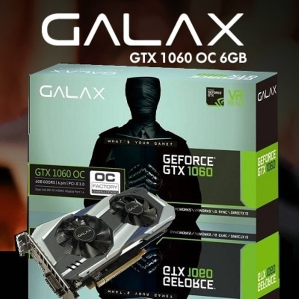 GALAX Geforce GTX 1060 OC 6GB DDR5 - Dual Fan - GALAX GTX1060 OC 6GB Bagus