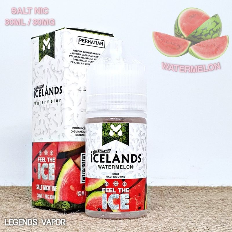 SALT NIC - LIQUID ICELANDS Watermelon 30ML 30MG AUTHENTIC