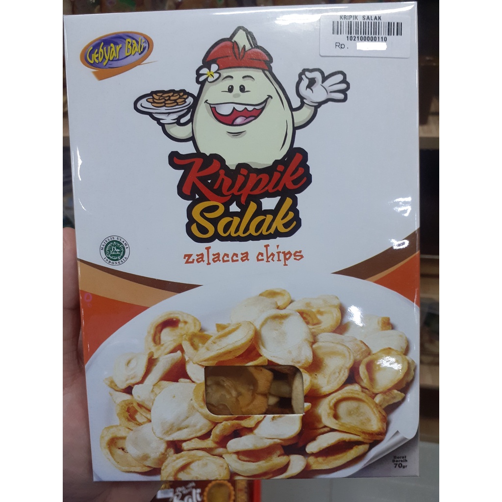 KERIPIK SALAK ZALLACA CHIPS GEBYAR BALI OLEH OLEH ASLI BALI 70GR