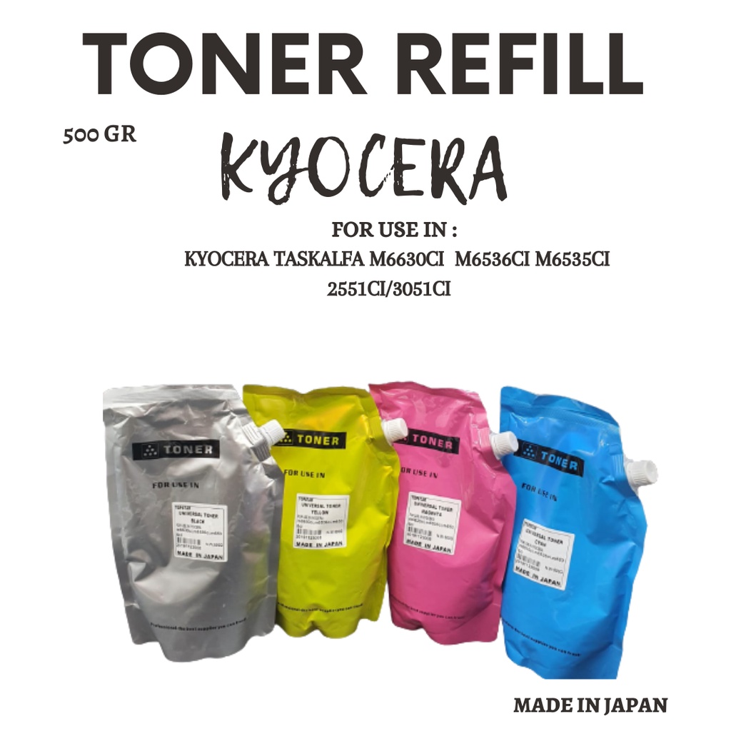 Refill Toner Kyocera Taskalfa m6630ci m6536ci m6535ci 500gr