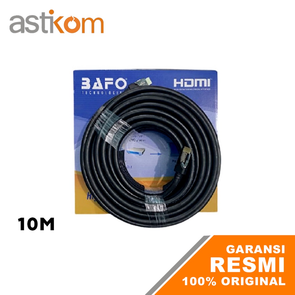 Kabel HDMI BAFO 10M Full-HD 1080p V2.0 HDMI to HDMI | By Astikom