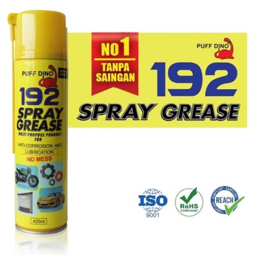 PUFF DINO 192 PELUMAS GEMUK SEMPROT SPRAY GREASE 420ML