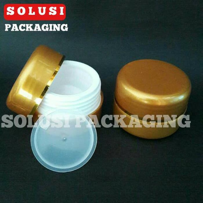 

KEMASAN POT CREAM 12,5 GR PREMIUM GOLD/TEMPAT KRIM/KEMASAN KOSMETIK/BOTOL